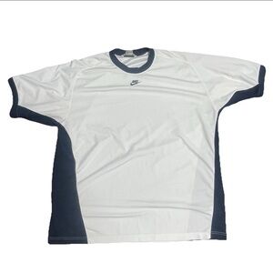 Vintage Nike Jersey Shirt Mens 3XL White Mesh Embroidered Swoosh Logo Y2K 90s